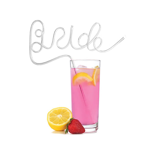 Radiant Reusable Straw - Glitterati Bride Edition - Bachelorette and Bucks