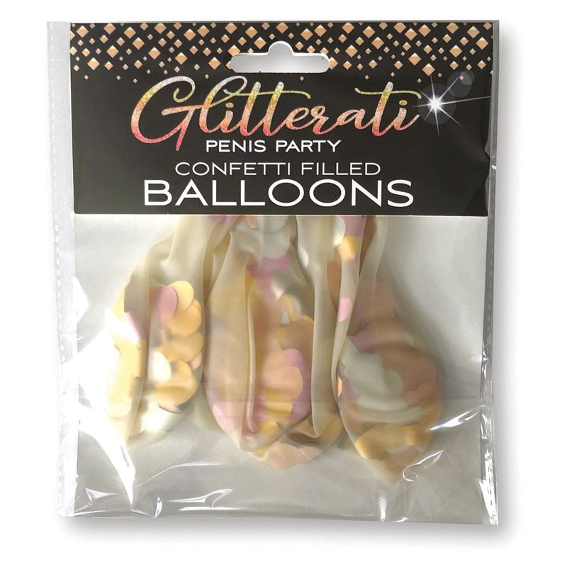 Glitterati - Confetti Balloons - 5 Pack Bachelorette and Bucks