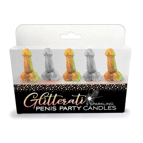 Glitterati - Penis Party Candles - 5 Pack - Party Gifts and Novelties