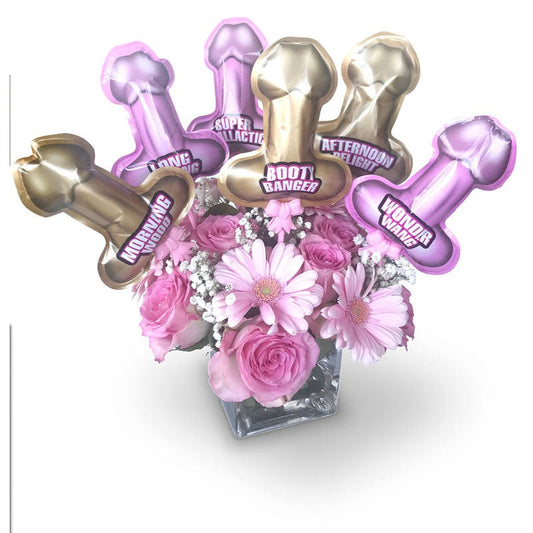 Little Genie's Glittering Penis Balloons - 6 Pack - Bachelorette and Bucks