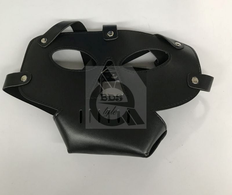 Hannibal Prison Hood PVC with Punisher Muzzle Bondage Hoods