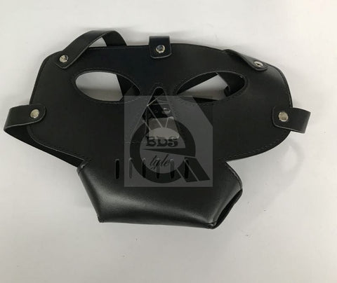 Hannibal Prison Hood PVC with Punisher Muzzle - Bondage Hoods