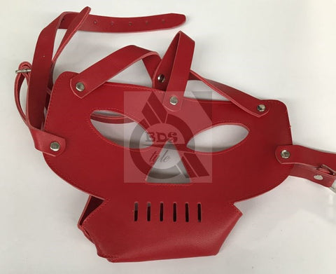 Hannibal Prison Hood PVC with Punisher Muzzle - Bondage Hoods