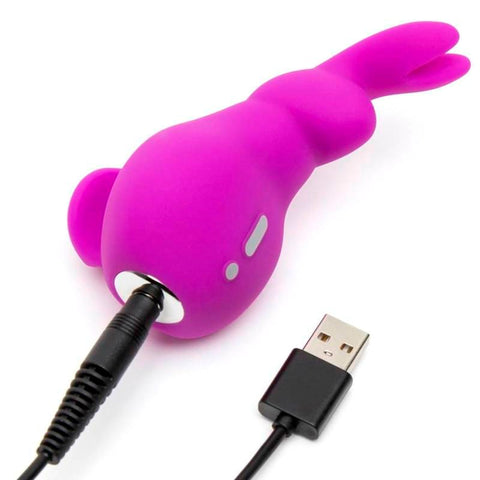 Happy Rabbit Mini Ears USB Rechargeable Clitoral Vibrator - Clit Ticklers and Pulsators