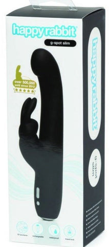 Happy Rabbit Slimline G-Spot Rechargeable Rabbit Vibrator - Rabbit Vibrators
