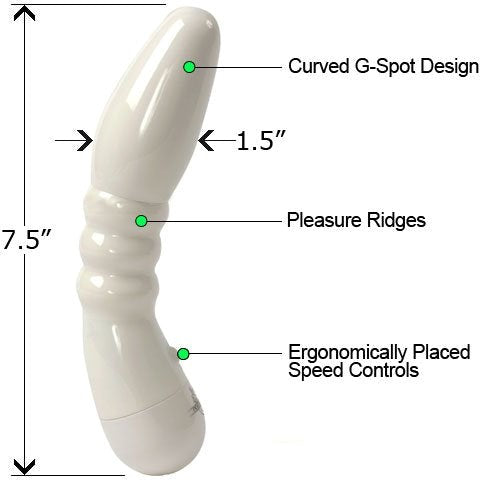 Doc Johnson Harmony Divine White G-Spot Massager - G-Spot Vibrators