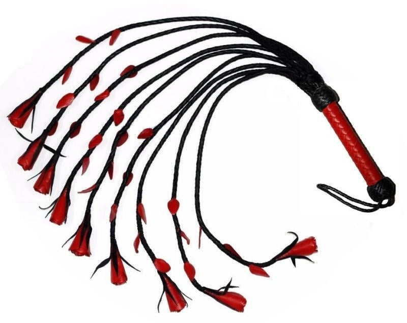 Heatwood Flogger Leather Nine Tail Whips And Crops