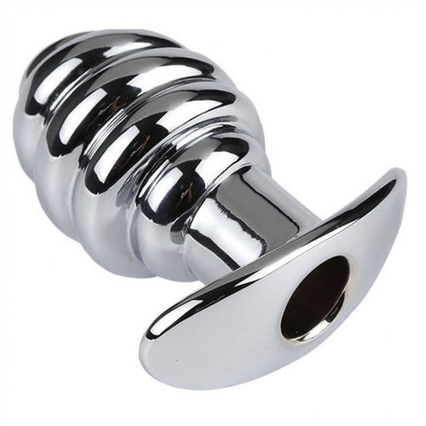 Hollowing Out Butt Plug - Steel Sex Toys