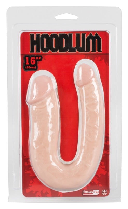 Hoodlum 16" Double Dong Flesh Realistic Dildos