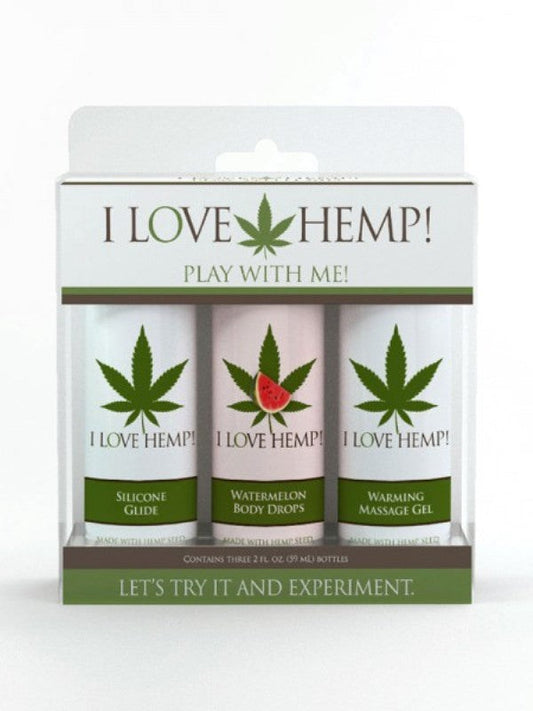Doc Johnson I Love Hemp Play With Me Lubricant Pack 59ml Sex Pheromones and Perfumes