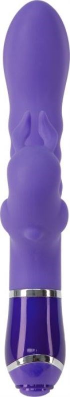 Immortal 10 Rhythms Silicone Rabbit Vibrator 6 inch Purple - Rabbit Vibrators