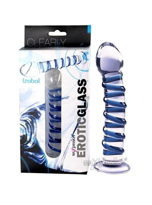 Izabal Swirly Glass Dildo Glass Sex Toys