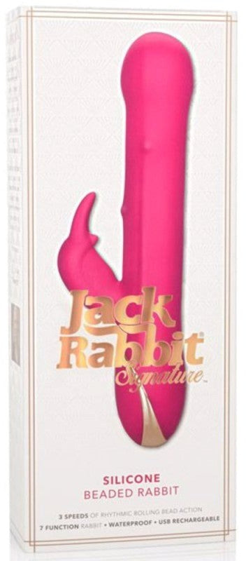 Jack Rabbit Signature Silicone Beaded Rabbit Vibrator - Rabbit Vibrators