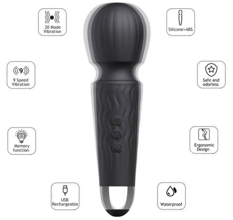 Janet Vibrating Pleasure Mini Wand - Body Wands