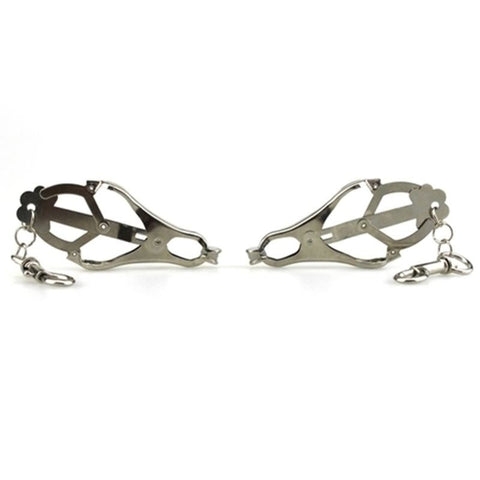 Japanese Clover Clamps With Dog Clips - Nipple and Clit Clamps