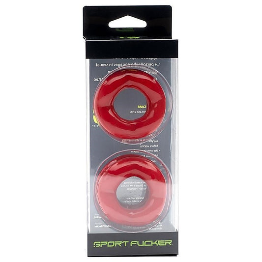 Sport Fucker Revolution - Dual Pleasure Cock Ring and Ball Stretcher Set