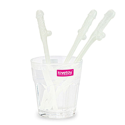 Jokes + Parties Glowing Willy Straws - 9 Pack - Sex Games, Coupons and Tricks