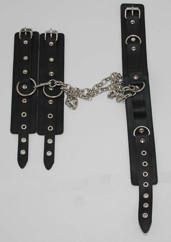 JTs Stockroom Neck & Wrist Restraints on Connecting Chain - Cuffs and Restraints
