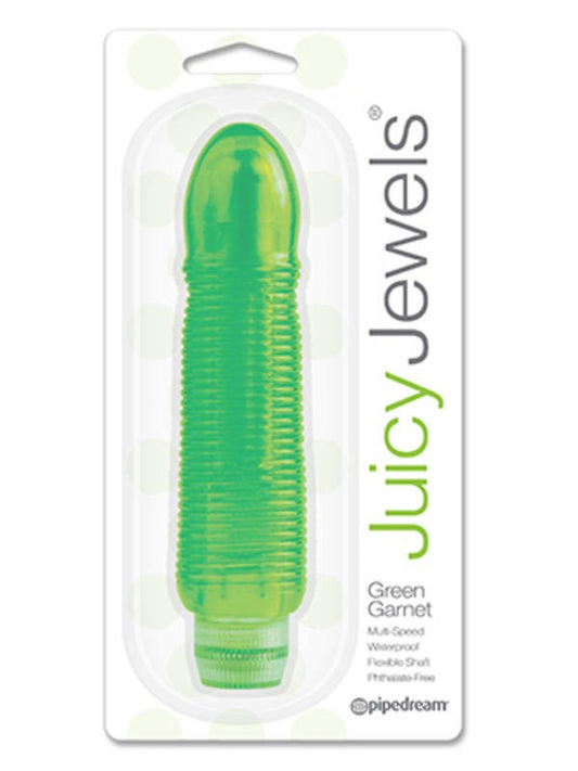 Pipedream Juicy Jewels Green Garnet Bullet Vibrator - Waterproof Vibrators