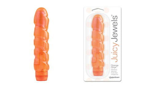 Pipedream Juicy Jewels Orange Onyx Waterproof Vibrator - Waterproof Vibrators