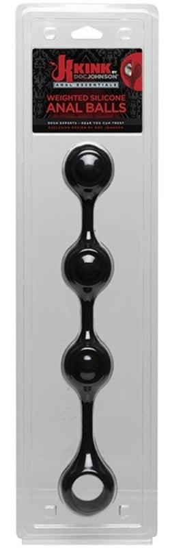 Kink Anal Essentials Weighted Silicone Anal Balls Love Eggs and Kegel Exercisers
