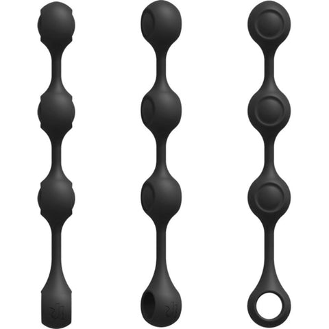 Kink Anal Essentials Weighted Silicone Anal Balls - Love Eggs and Kegel Exercisers