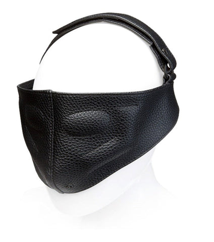 Kink Leather Blinding Mask Black - Masks And Blindfolds