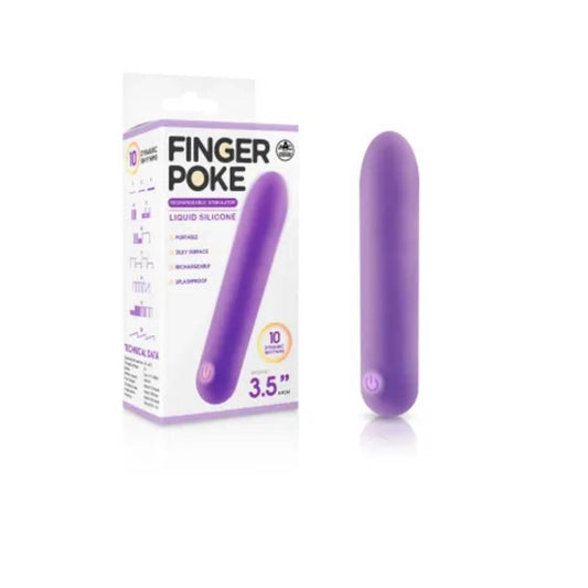 Excellent Power Finger Poke 8.9 cm USB Rechargeable Bullet Vibrator - Bullet Vibrators