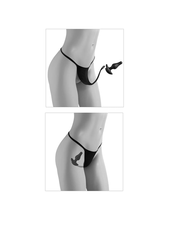 Pipedream HOOKUP Crotchless Pleasure Pearls Panties Strap On Sextoys