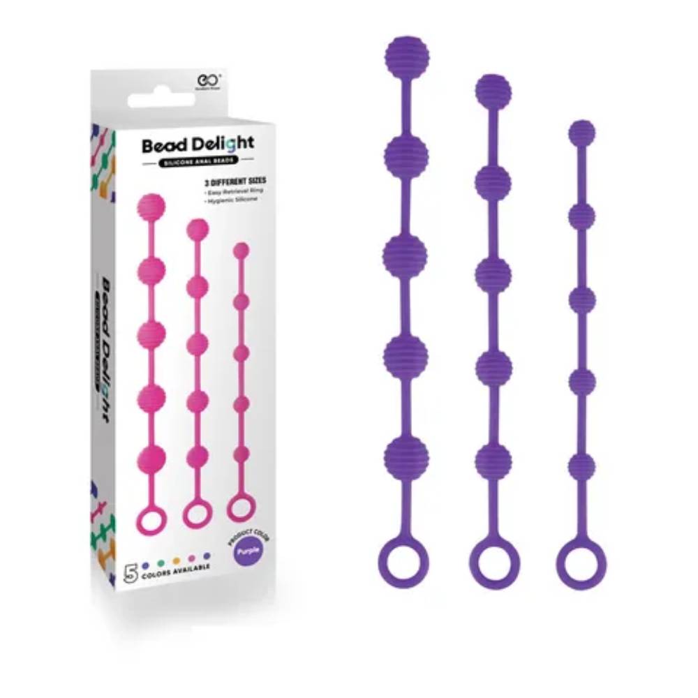 Excellent Power Bead Delight 3 Sizes Silicone Anal Beads Anal Beads and Balls