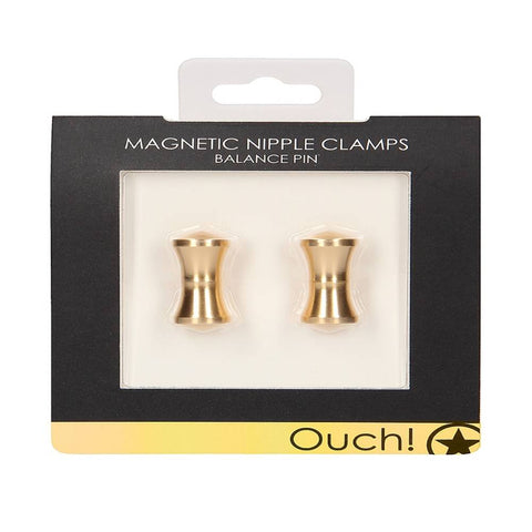 Shots Toys Balance Pin Magnetic Nipple Clamps - Nipple and Clit Clamps