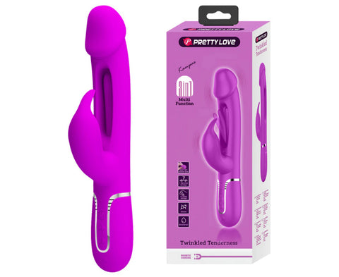 Pretty Love Kampas 3 in1 Multi Function Rechargeable Rabbit Vibrator - Rabbit Vibrators