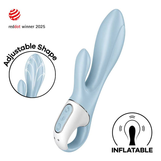 Satisfyer Air Pump Bunny 1 Inflatable Rabbit Vibrator Blue Rabbit Vibrators