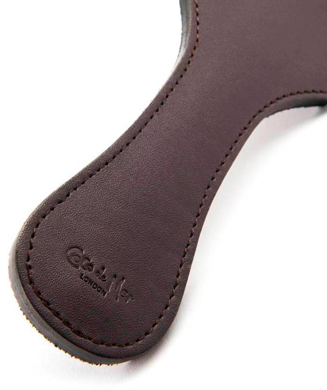 Coco de Mer Brown Leather Paddle Paddles And Slappers