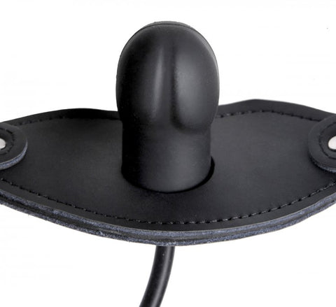 Silencer Inflatable Locking BDSM Play Gag - Bondage Gags and Bits