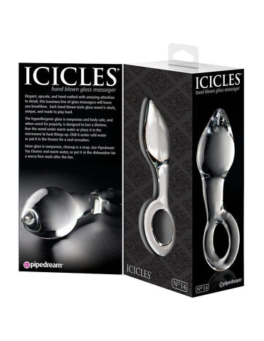 Pipedream Icicles No 14 Luxury Glass Anal Plug - Glass Sex Toys