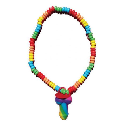 Rainbow Edible Pecker Ring Candy Necklace - Party Gifts and Novelties