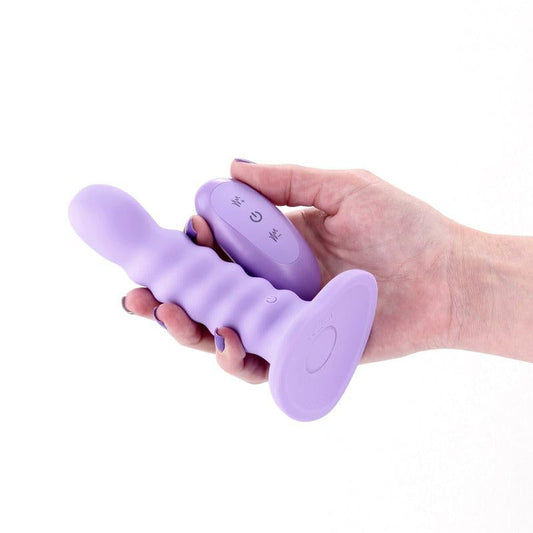 NS Novelties Colours Ribbed 5 Inch Vibrating Silicone Dildo - Vibrating Dildos