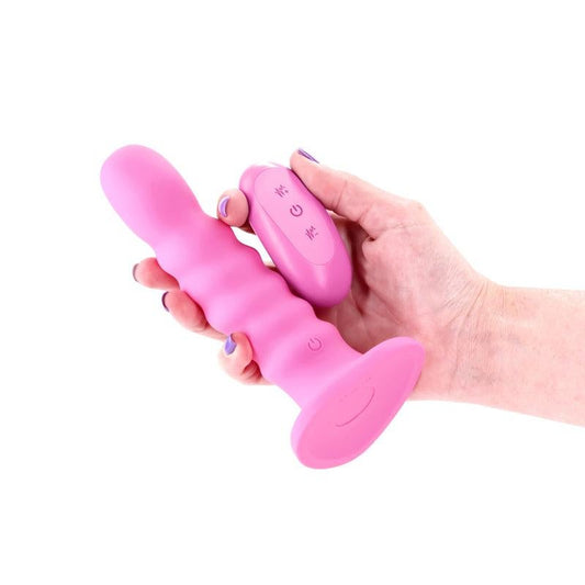NS Novelties Colours Ribbed 6 Inch Vibrating Silicone Dildo - Vibrating Dildos