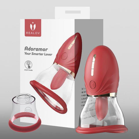 Shots LuvPump Adoramor Licking & Sucking Ladies Pump - Breast and Nipple Toys
