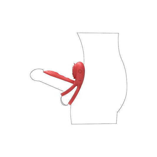 Adam & Eve VIBRATING ROSE GIRTH ENHANCER Cock Ring - Vibrating Cock Rings