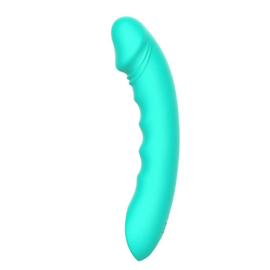 Party Up NIKI USB Rechargeable G Spot Silicone Vibrator Teal G-Spot Vibrators