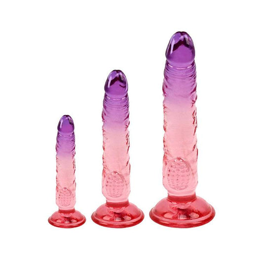 Adam & Eve SUNSET DREAMS TRIO Dildos Set of 3 Sizes - Realistic Dildos
