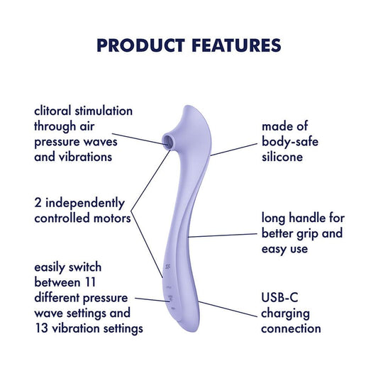 Satisfyer Easy Lover Air Pulse Clitoral Stimulator Clit Ticklers and Pulsators