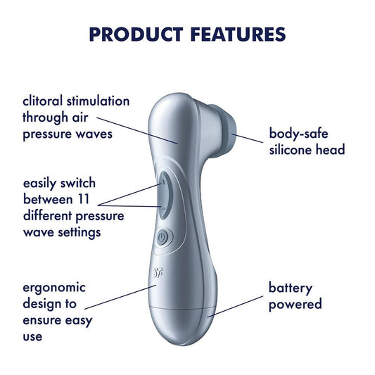 Satisfyer Pro 2 Battery Series Touch-Free Clit Stimulator - Clit Ticklers and Pulsators