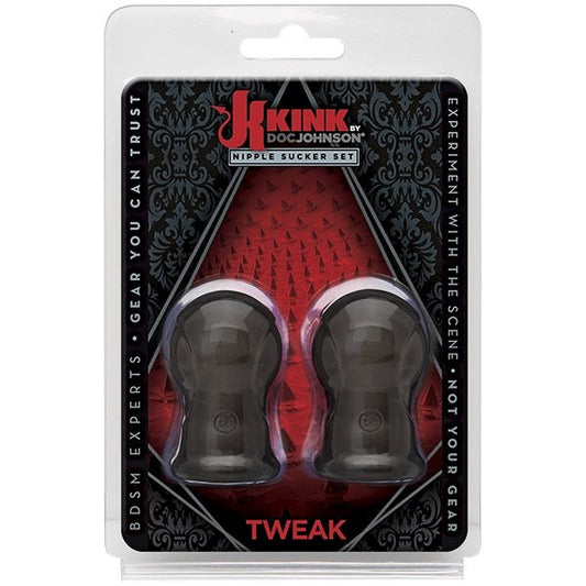 Kink Tweak Nipple Sucker Set Black - Breast and Nipple Toys