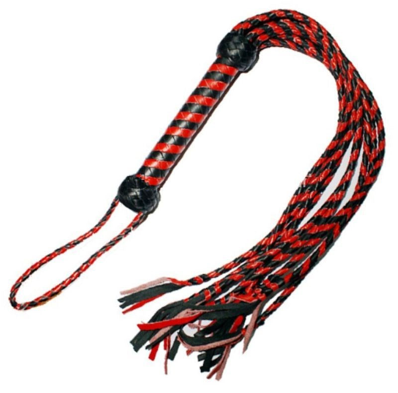 Kinky Leather Flogger With Nine Tails Whips And Crops