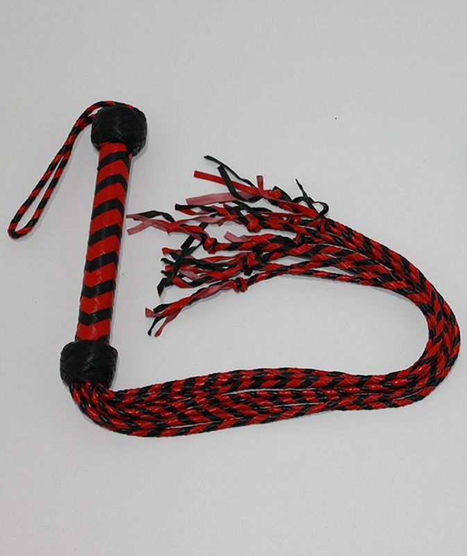 Kinky Leather Flogger With Nine Tails Whips And Crops