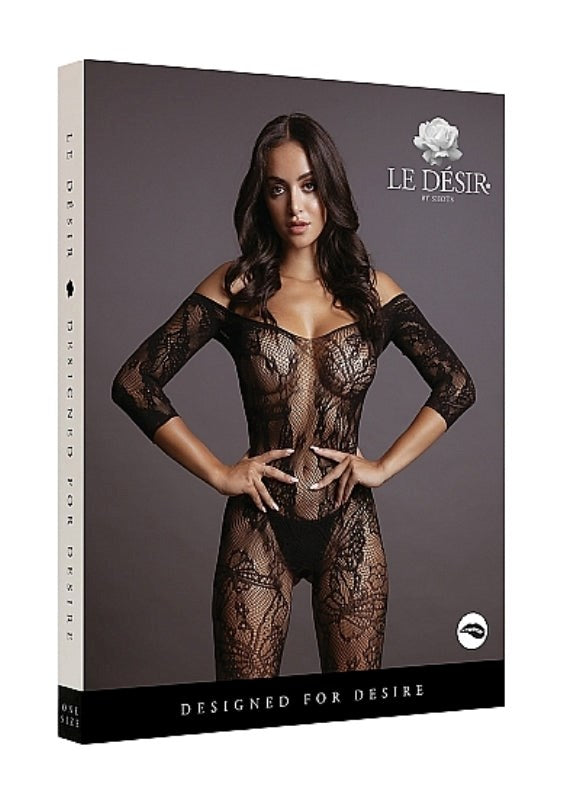 Lace Sleeved Bodystocking One Size Body Stockings