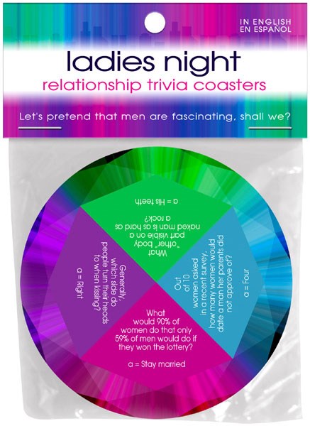 Ladies Night Trivia Coasters Bachelorette and Bucks